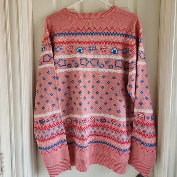 Nintendo Kirby Portrait Holiday Sweater - BoxLunch Exclusive Size XL - Picture 7 of 7